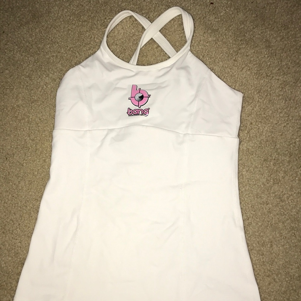 Bang Energy athletic tank top. Built in sports bra